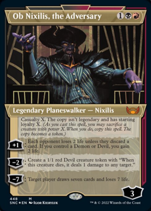 Ob Nixilis, the Adversary [Showcase Etched Foil]