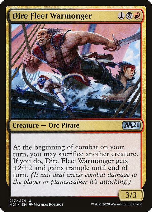 Dire Fleet Warmonger [Foil]