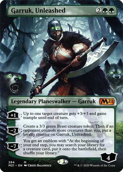 Garruk, Unleashed [Borderless Foil]