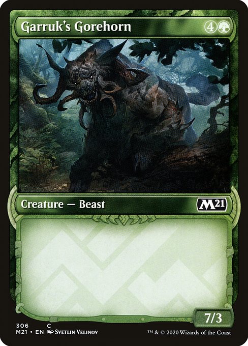 Garruk's Gorehorn [Showcase Foil]