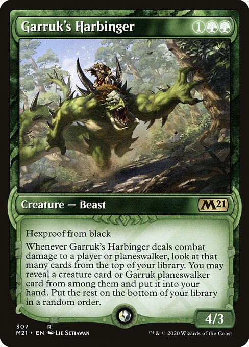 Garruk's Harbinger [Showcase Foil]