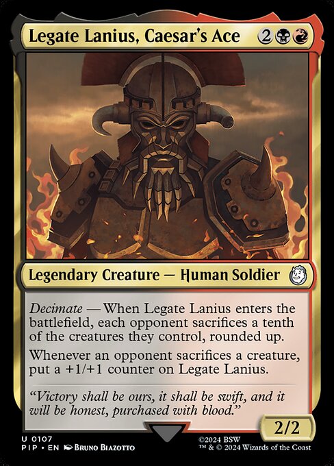 Legate Lanius, Caesar's Ace [Foil]