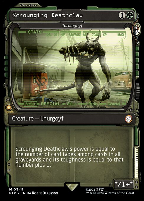 Scrounging Deathclaw (Tarmogoyf) [Showcase Foil]