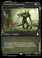 Scrounging Deathclaw (Tarmogoyf) [Showcase]