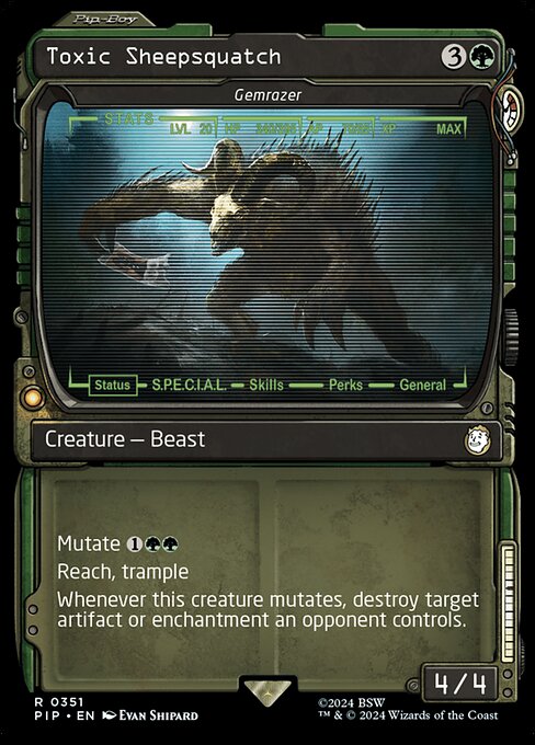 Toxic Sheepsquatch (Gemrazer) [Showcase]