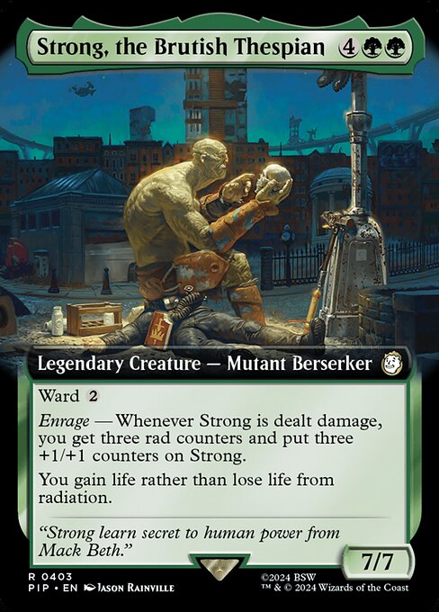 Strong, the Brutish Thespian [Extended Artwork Foil]