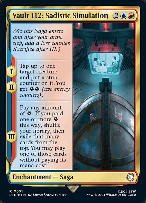 Vault 112: Sadistic Simulation [Surge Foil]
