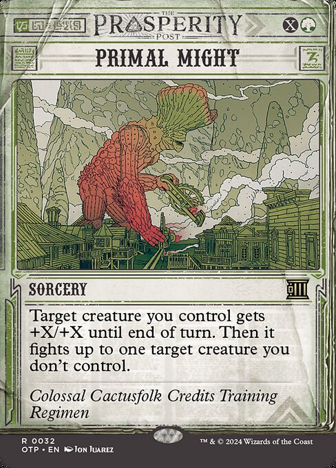 Primal Might [Borderless Showcase Foil]