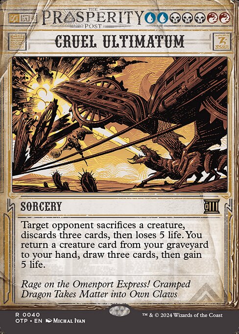 Cruel Ultimatum [Borderless Showcase Foil]