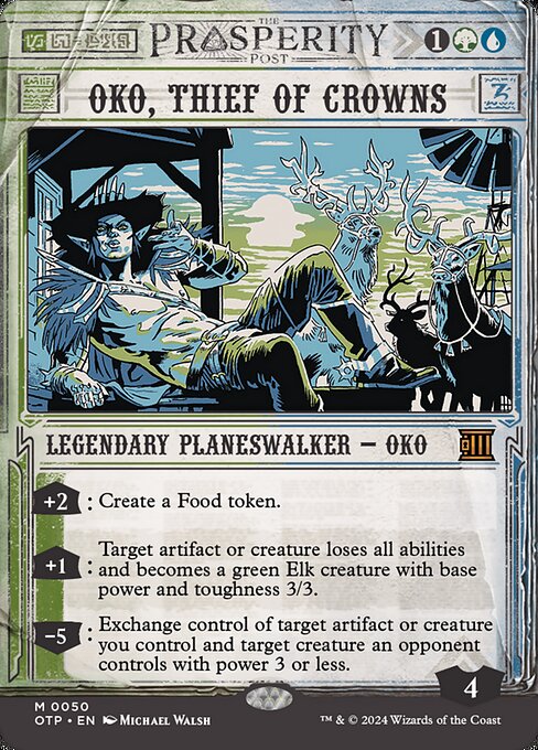 Oko, Thief of Crowns [Borderless Showcase Foil]