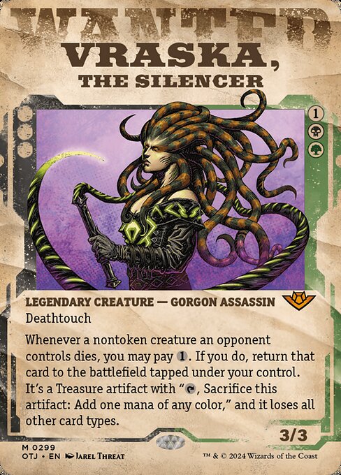 Vraska, the Silencer [Borderless Showcase Foil]