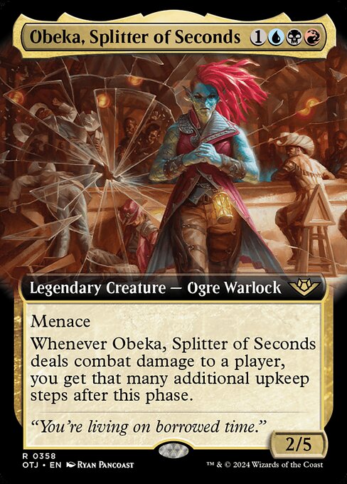Obeka, Splitter of Seconds [Extended Artwork Foil]