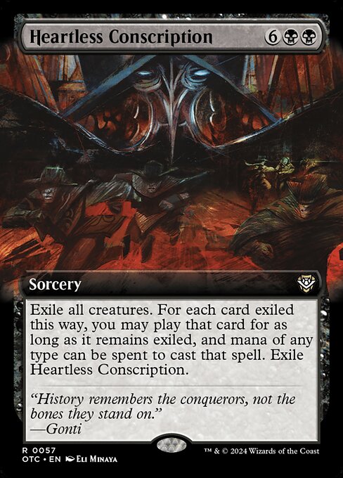 Heartless Conscription [Extended Artwork Foil]