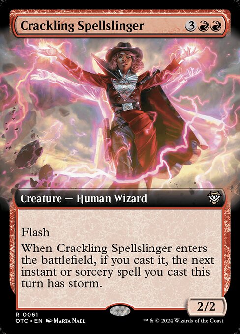 Crackling Spellslinger [Extended Artwork Foil]