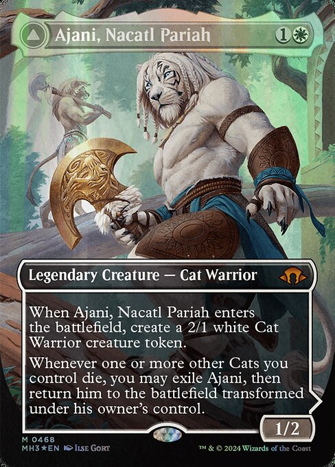 Ajani, Nacatl Pariah // Ajani, Nacatl Avenger [Textured Foil]