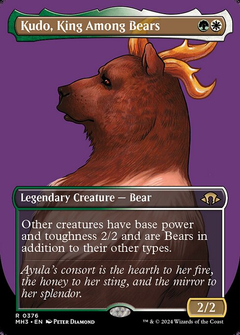 Kudo, King Among Bears [Borderless Foil]