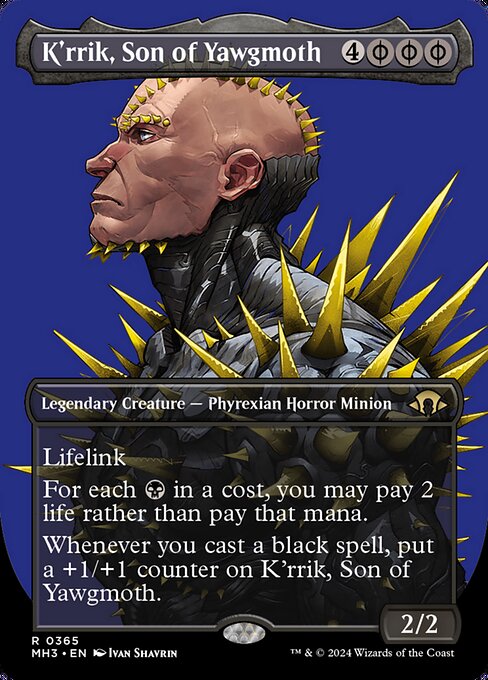 K'rrik, Son of Yawgmoth [Borderless]