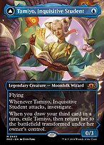 Tamiyo, Inquisitive Student // Tamiyo, Seasoned Scholar [Borderless]