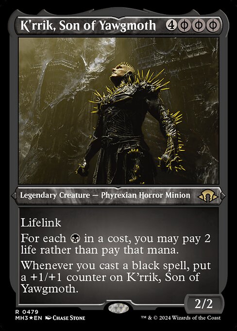 K'rrik, Son of Yawgmoth [Etched Foil]