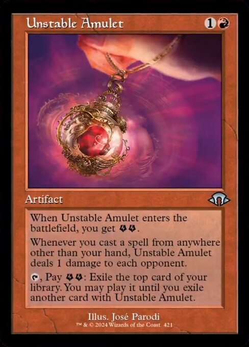 Unstable Amulet [Retro Frame]