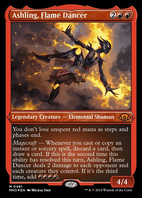 Ashling, Flame Dancer [Etched Foil]