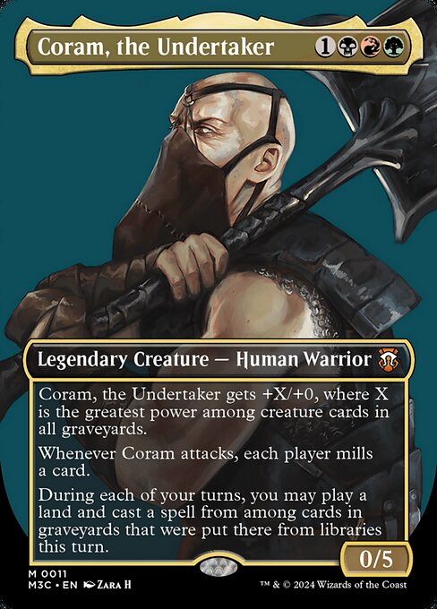 Coram, the Undertaker [Borderless Showcase Foil]
