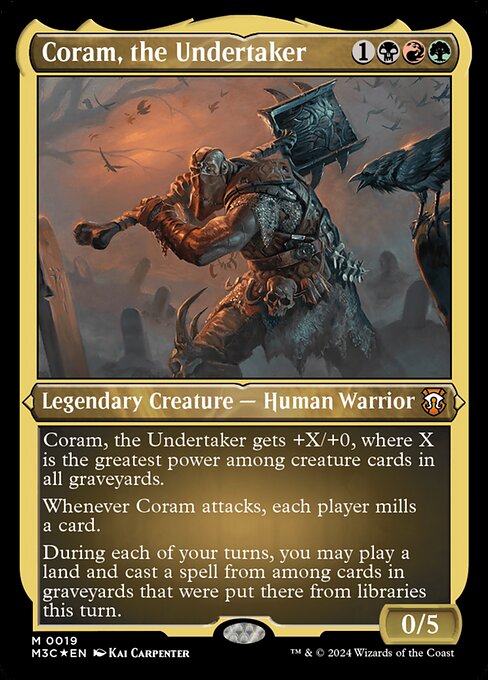 Coram, the Undertaker [Etched Foil]
