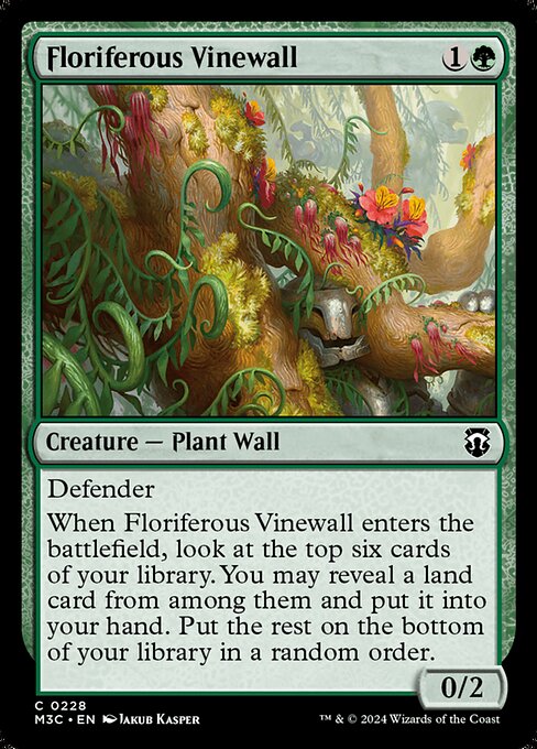 Floriferous Vinewall [Foil]