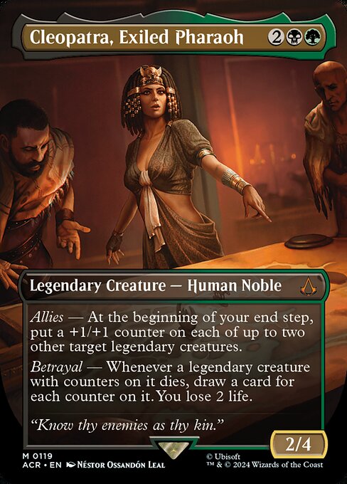 Cleopatra, Exiled Pharaoh [Borderless Foil]