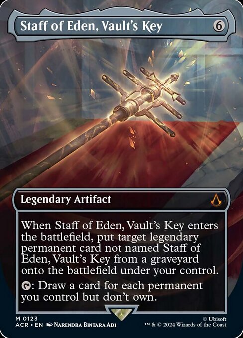 Staff of Eden, Vault's Key [Borderless Foil]