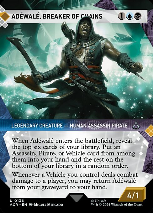 Adéwalé, Breaker of Chains [Borderless Showcase Foil]