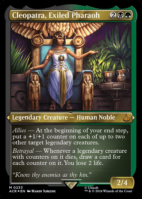 Cleopatra, Exiled Pharaoh [Etched Foil]