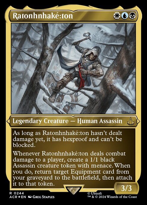 Ratonhnhaké꞉ton [Etched Foil]