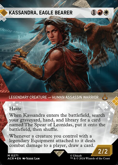 Kassandra, Eagle Bearer [Borderless Textured Foil]