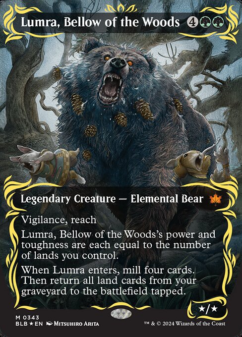 Lumra, Bellow of the Woods [Borderless Raised Foil]