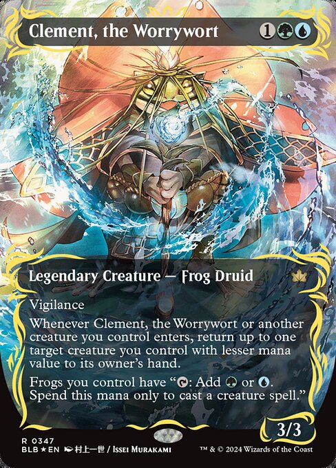 Clement, the Worrywort [Borderless Raised Foil]