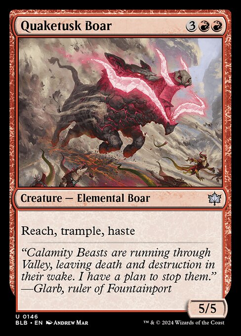 Quaketusk Boar [Foil]
