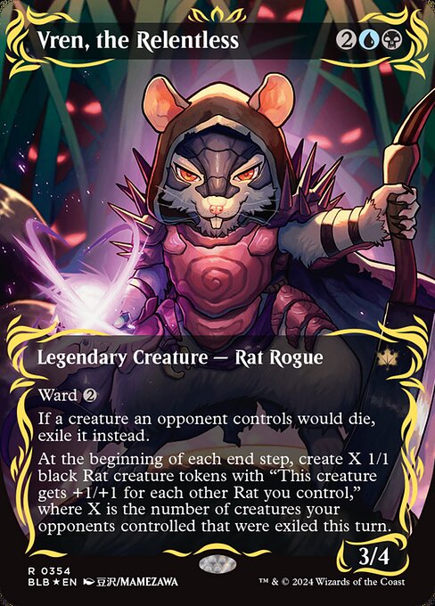 Vren, the Relentless [Borderless Raised Foil]