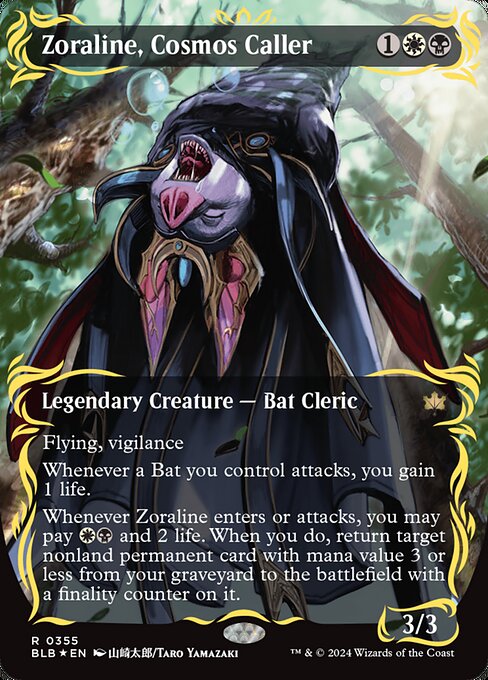 Zoraline, Cosmos Caller [Borderless Raised Foil]
