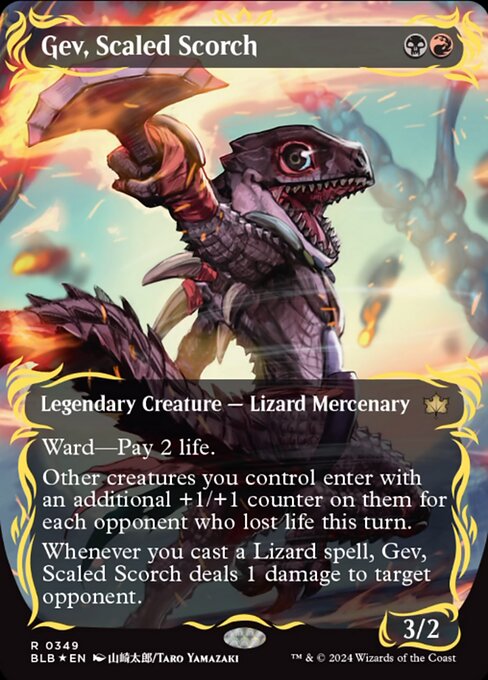 Gev, Scaled Scorch [Borderless Raised Foil]
