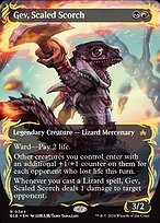 Gev, Scaled Scorch [Borderless Raised Foil]