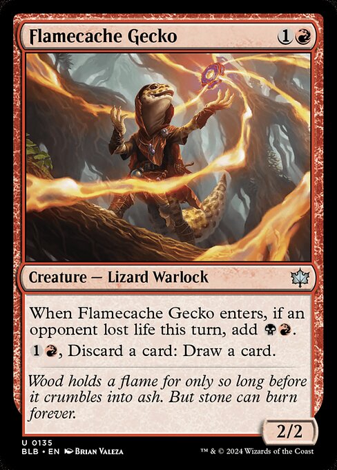 Flamecache Gecko [Foil]