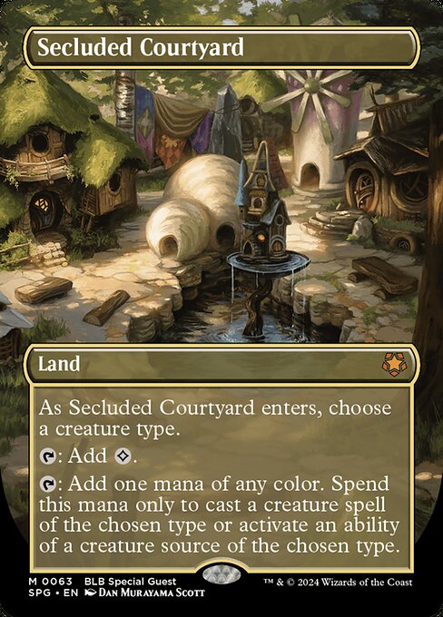 Secluded Courtyard [Borderless Foil]