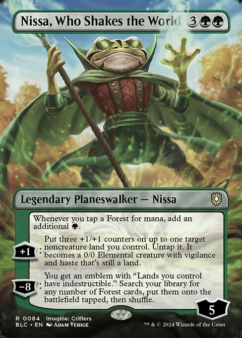 Nissa, Who Shakes the World [Borderless Foil]