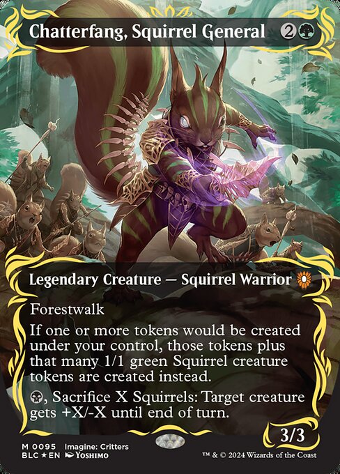Chatterfang, Squirrel General [Borderless Raised Foil]