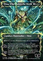 Nissa, Who Shakes the World [Borderless Raised Foil]