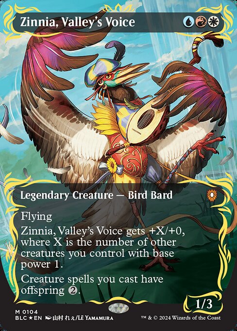 Zinnia, Valley's Voice [Borderless Foil]