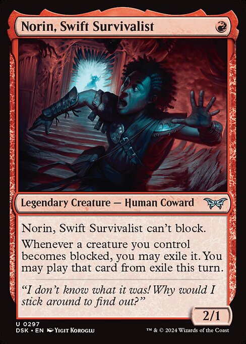 Norin, Swift Survivalist [Lurking Evil Foil]