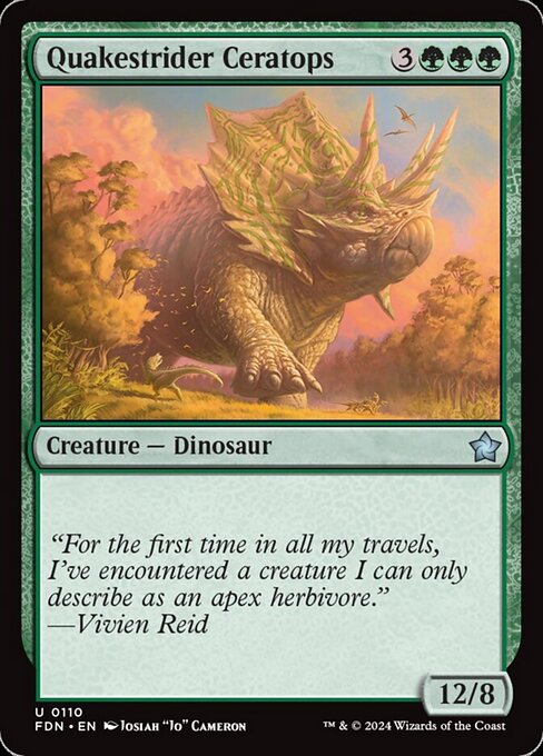 Quakestrider Ceratops [Foil]