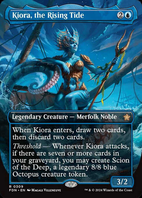 Kiora, the Rising Tide [Borderless Foil]